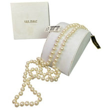 Load image into Gallery viewer, Von Maur Deltah Pearl Necklace 36 Inch 8MM Cream Cocktail Festival NWT
