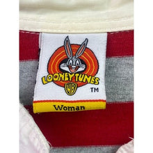 Load image into Gallery viewer, Looney Tunes Shirt Womens 3XL Tweety Bird Striped Embroidered Mature Everyday
