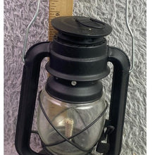 Load image into Gallery viewer, Black Metal Hurricane Lantern Lamplight Oil Lamp with Handle Farm Barn Country
