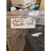 Load image into Gallery viewer, Torrid Jumpsuit Womens 4 (4X) Black Gold Metallic Plunge Neck Stretch Festival
