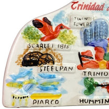 Load image into Gallery viewer, Trinidad Tobago Ceramic Napkin Holder Souvenir Scenic Map Home Decor
