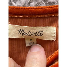 Load image into Gallery viewer, Madewell Shirt Womens Medium Velvet Top Dolman Sleeve Blouse Boho Hippie
