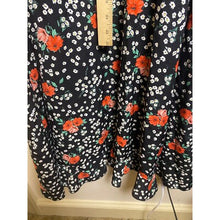 Load image into Gallery viewer, The Pyramid Collection Duster Womens Large Ruched Ruffle Bloomcore Open Frnt 53"
