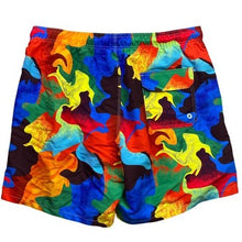 Load image into Gallery viewer, Worldwide Surf Shorts Mens 2XL Swim Trunks Rainbow Abstract Camo Beachy Coastal
