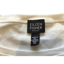 Load image into Gallery viewer, Eileen Fisher Shirt Womens 3XL Organic Cotton Ivory Relaxed Fit Short Sleeve
