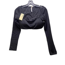 Load image into Gallery viewer, INGIA Crop Top Womens Large Black Padded Athletic Athleisure Workout Base Layer
