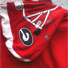 Load image into Gallery viewer, Georgia Bulldogs Hoodie Boys Large Full Zip Face Cover Helmet Athleisure
