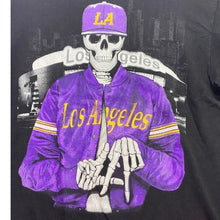 Load image into Gallery viewer, Los Angeles Shirt Mens Medium Skeleton Grunge Spell Out Everyday Streetwear
