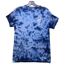 Load image into Gallery viewer, InkAddict Shirt Womens Small Tie Dye Grunge Tattoo Spell Out Short Sleeve
