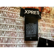 Load image into Gallery viewer, Express Shirt Womens Extra Large Floral Smocked Bloomcore Puff Sleeve NWT
