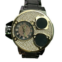 Load image into Gallery viewer, Techno King Watch Mens Iced Hip Hop Crystals Stainless Steel Water Resistant
