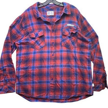 Load image into Gallery viewer, Hurley Flannel Shirt Mens Extra Large Spell Out Plaid Gunge Preppy Everyday
