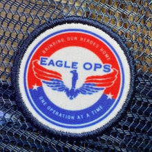 Load image into Gallery viewer, Drillers Hat Blue Camo Mesh Trucker Eagle Ops Snapback Baseball Cap Adjustable
