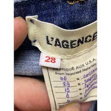 Load image into Gallery viewer, L'AGENCE Jeans Womens Size 28 High Rise Slim Fit Denim Dark Wash Comfort Stretch
