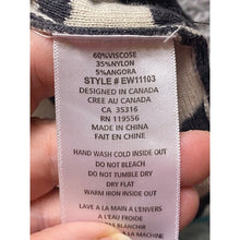 Load image into Gallery viewer, Elena Wang Dress Womens Small Charcoal Gray Angora Viscose Cutout Knit Polka Dot
