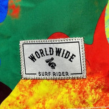 Load image into Gallery viewer, Worldwide Surf Shorts Mens 2XL Swim Trunks Rainbow Abstract Camo Beachy Coastal
