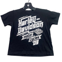 Load image into Gallery viewer, Harley Davidson Shirt Boys 3T Motorcycle Spell Out Grunge Everyday Streetwear
