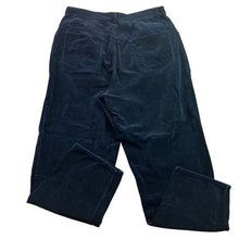 Load image into Gallery viewer, Lauren Ralph Lauren Pants Womens 16 Navy Blue Velvet Old Money Festival Holiday
