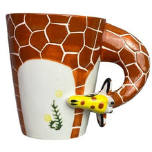 Load image into Gallery viewer, Unique Giraffe Mug Coffee Cup Ceramic Safari Novelty Gift NIB

