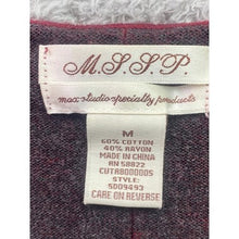 Load image into Gallery viewer, M.S.S.P. Sweater Womens Medium Color Block Rayon Academia Preppy Career Office
