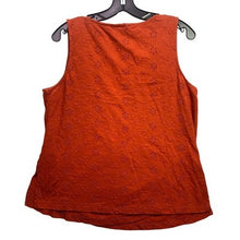 Load image into Gallery viewer, Lucky Brand Shirt Womens Large Eyelet Floral Wrap Sleeveless Boho Hippy Festival
