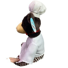 Load image into Gallery viewer, Giftable World Chef Bear Plush Stuffed Animal 10 Inch Brown White Outfit
