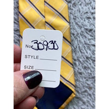 Load image into Gallery viewer, Jos A Bank Executive Collection Necktie Mens Yellow Plaid 100% Silk
