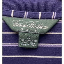 Load image into Gallery viewer, Brooks Brothers Shirt Mens Extra Large Golf Polo Striped Preppy Academia
