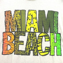 Load image into Gallery viewer, Vintage Miami Beach Shirt Mens Large Single Stitch Spell Out Beachy Coastal
