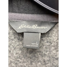 Load image into Gallery viewer, Eddie Bauer Sweater Mens Large Gray Pullover Quarter Zip Outdoor Fleece

