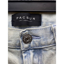 Load image into Gallery viewer, PacSun Jeans Mens 32X30 Lightwash Thrashed Distressed Skinny Ripped Destroyed
