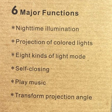 Load image into Gallery viewer, ColorDiamond Light Projection Lamp White USB Charge Speaker Music NEW
