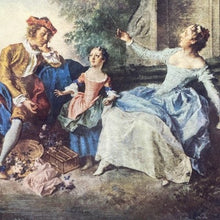 Load image into Gallery viewer, Pair of Vintage Rococo Style Wall Art Prints Ornate Gold Framed

