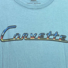 Load image into Gallery viewer, Lucky Brand x Chevrolet Shirt Mens Medium Corvette Cars Spell Out Streetwear
