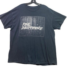 Load image into Gallery viewer, Fear Indifference Shirt Mens Extra Large Black Spell Out Grunge Punk Streetwear
