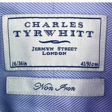 Load image into Gallery viewer, Charles Tyrwhitt Shirt Mens 16/36 Preppy Herringbone Academia Office Career
