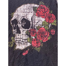 Load image into Gallery viewer, Y2K Shirt Womens Large Strappy Tank Gothic Flowy Whimsigoth Cut Sides Black
