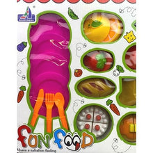 Load image into Gallery viewer, Pretend Play Kitchen Food Set Bread Fruit Burger Cake Toy Kids 35 Pcs
