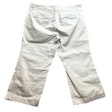 Load image into Gallery viewer, J. Crew Pants Womens 14 White Beachy Coastal Cropped Mature Career Preppy
