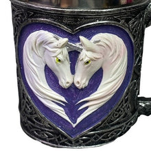 Load image into Gallery viewer, Unicorn Tankard Mug Fantasy Celtic Stainless Steel Filigree Nordic

