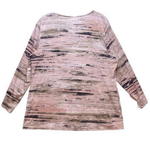 Load image into Gallery viewer, Calvin Klein Shirt Womens Extra Large Stretchy Wrap Flowy Sleeves Pink Abstract
