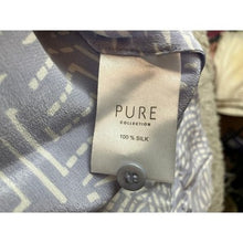 Load image into Gallery viewer, Pure Collection Shirt Womens US 6 Silk Button Down Blouse Abstract Print
