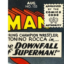 Load image into Gallery viewer, 1962 Superman DC Comic Book #155 12 cent Advertising
