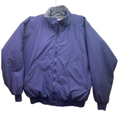 Lowes Jacket Mens Extra Large Racing Team Full Zip Gray Fleece Lined Outdoors