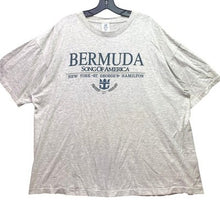 Load image into Gallery viewer, VTG Bermuda Shirt Mens 2XL Spell Out Single Stitch Grunge Nautical Streetwear
