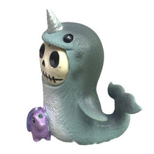 Load image into Gallery viewer, Furrybones Figurine Whally Skeleton Narwhal Collectible Decor Gothcore NIB
