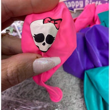 Load image into Gallery viewer, Monster High Birthday Party Pack 18 Balloons 24 Cake Toppers Banner
