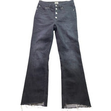 Load image into Gallery viewer, J Crew Jeans Womens 27 Button Fly Frayed Grunge Gothcore Boot Crop Billie Demi
