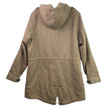 Load image into Gallery viewer, Eddie Bauer Coat Women Large Wool Blend Hooded Parka Jacket Outdoors Winter
