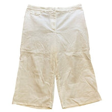 Load image into Gallery viewer, Chico's Pants Womens Size 2.5 Cropped Wide Leg Culottes Career Casual White
